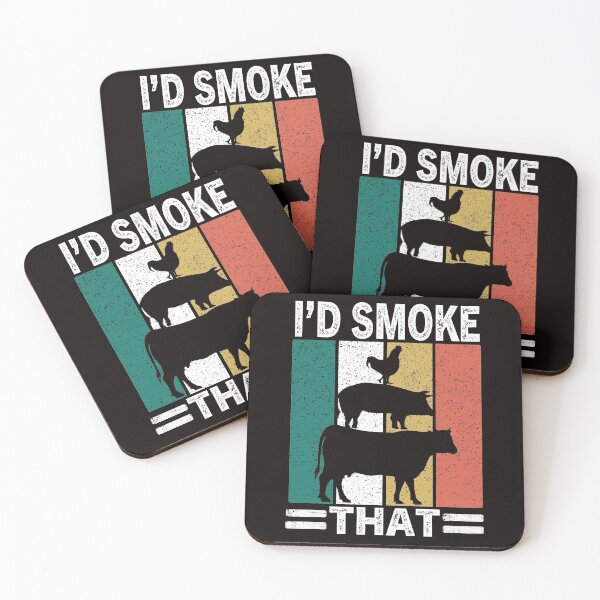 Item preview, i'd smoke that retro vintage bbq funny gift designed and sold by Majesticoo.