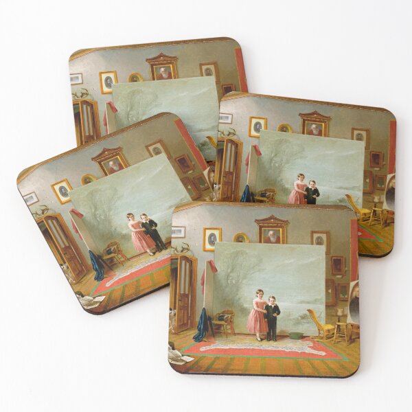 Item preview, Interior with Portraits - Thomas Le Clear designed and sold by brushandframes.