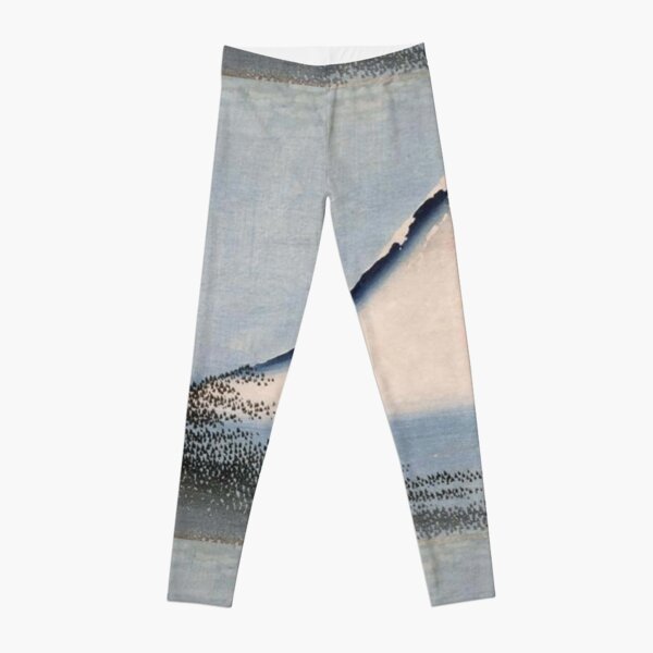 HOKUSAI, Katsushika Hokusai, Fuji, Blue. Leggings
