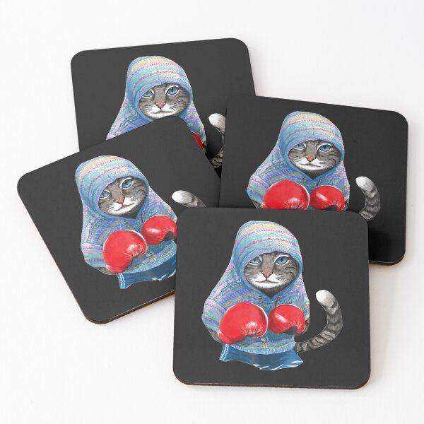 Item preview, Cat In Boxing Suit designed and sold by SusanHoover.