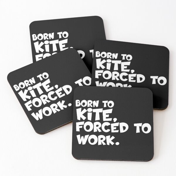 Item preview, born to kite forced to work gifts for kitesurfer designed and sold by 0umStore.