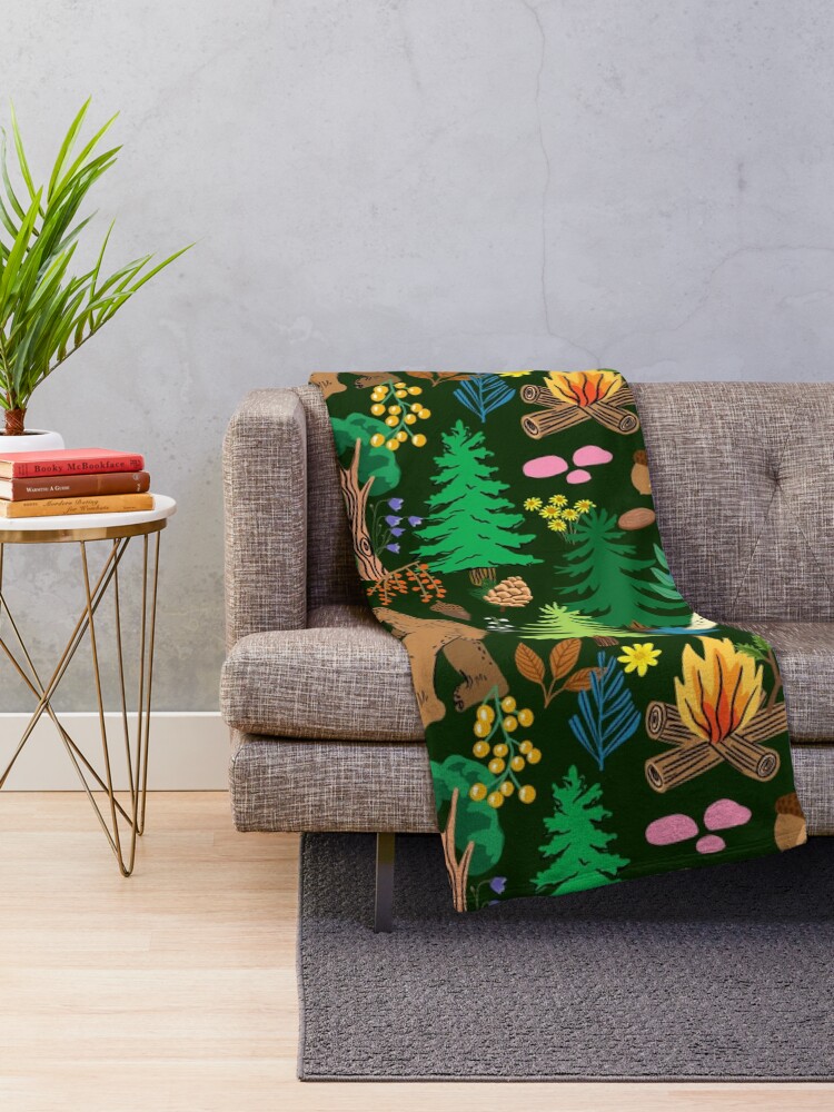 Alternate view of The Forest Dwellers Throw Blanket