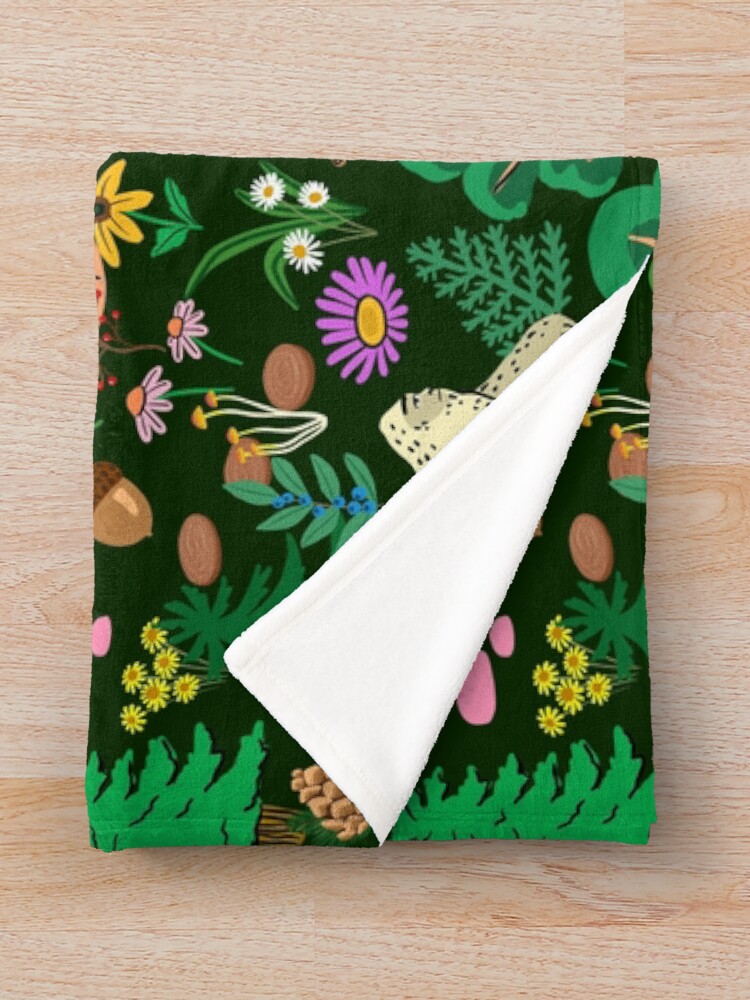 Alternate view of The Forest Dwellers Throw Blanket