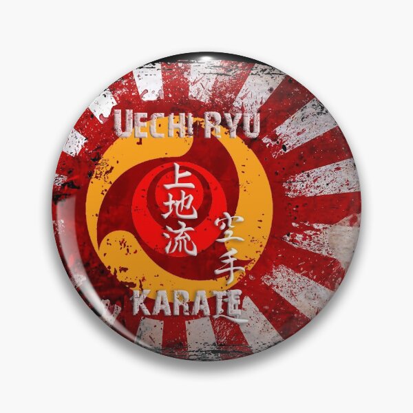 Item preview, Uechi Ryu Emblem and Budo Flag - Karate Art, Martial Arts Design designed and sold by Zanshin-Art.