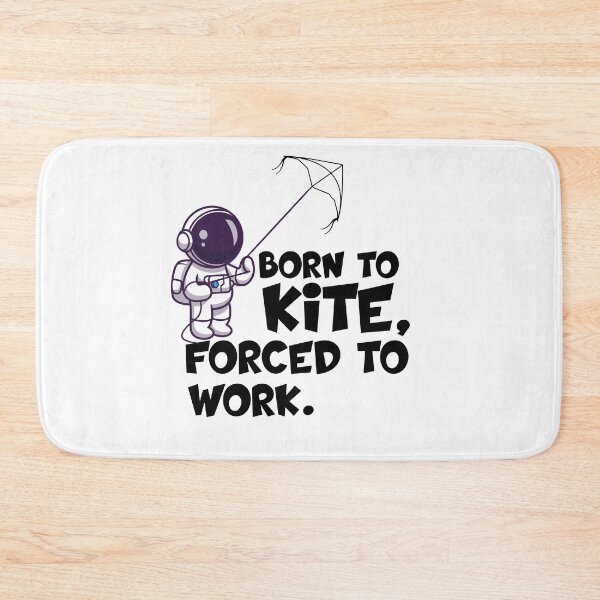 Item preview, born to kite forced to work gifts for kitesurfer  Astronaut Playing Kite designed and sold by 0umStore.