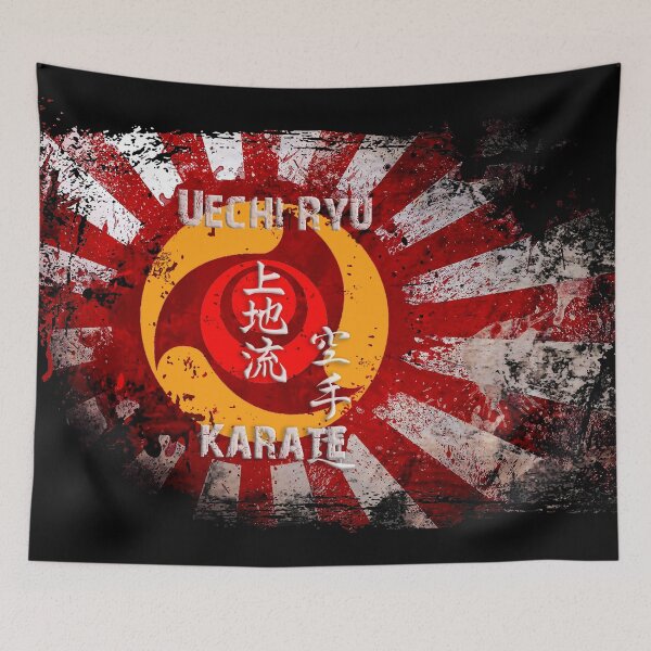 Item preview, Uechi Ryu Emblem and Budo Flag - Karate Art, Martial Arts Design designed and sold by Zanshin-Art.