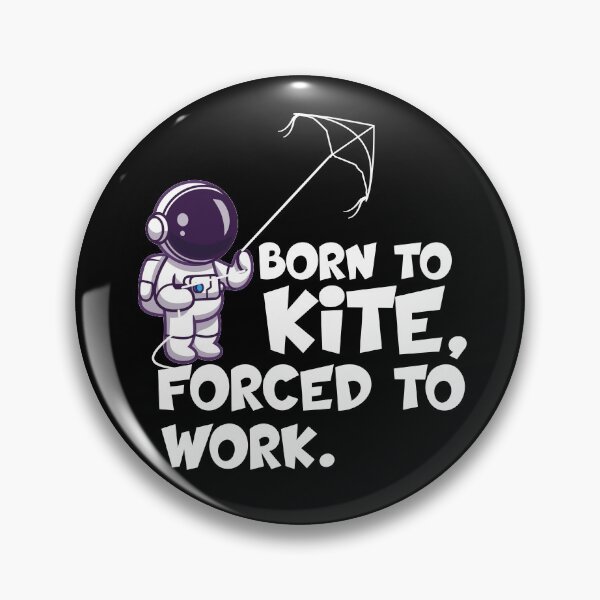 Item preview, born to kite forced to work gifts for kitesurfer  Astronaut Playing Kite designed and sold by 0umStore.