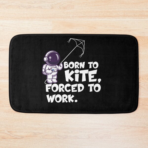 Item preview, born to kite forced to work gifts for kitesurfer  Astronaut Playing Kite designed and sold by 0umStore.