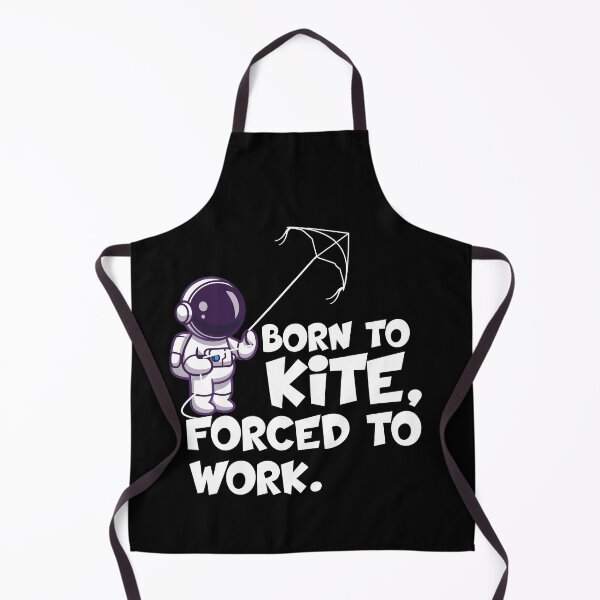 Item preview, born to kite forced to work gifts for kitesurfer Astronaut Playing Kite designed and sold by 0umStore.