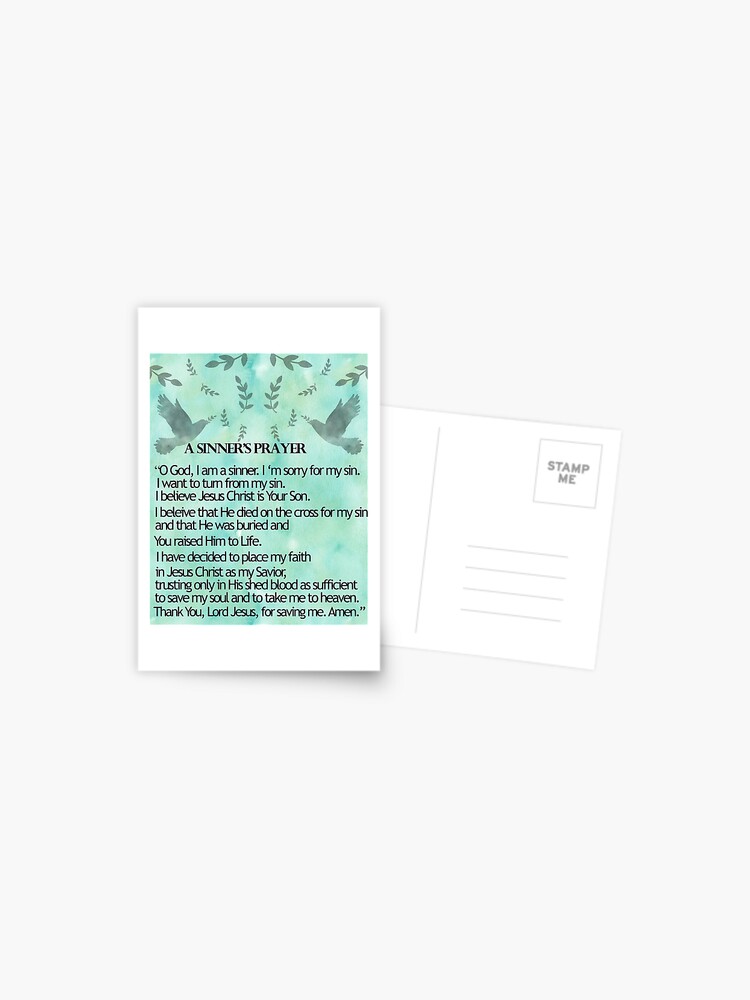 A Sinner's Prayer Pocket Scripture Cards – 200 Stück, Ca. 5x9 Cm, Aus Festem Karton