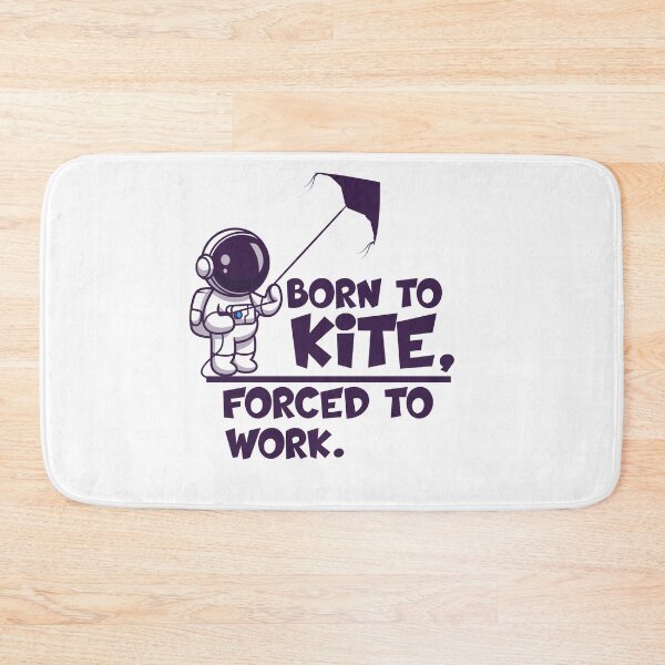 Item preview, born to kite forced to work gifts for kitesurfer  Astronaut Playing Kite designed and sold by 0umStore.