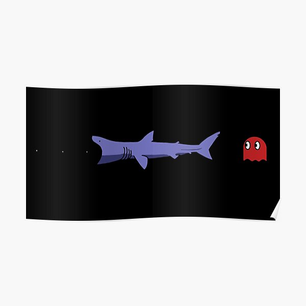 Shark Game Wall Art Redbubble - roblox sharkbite shark blaster