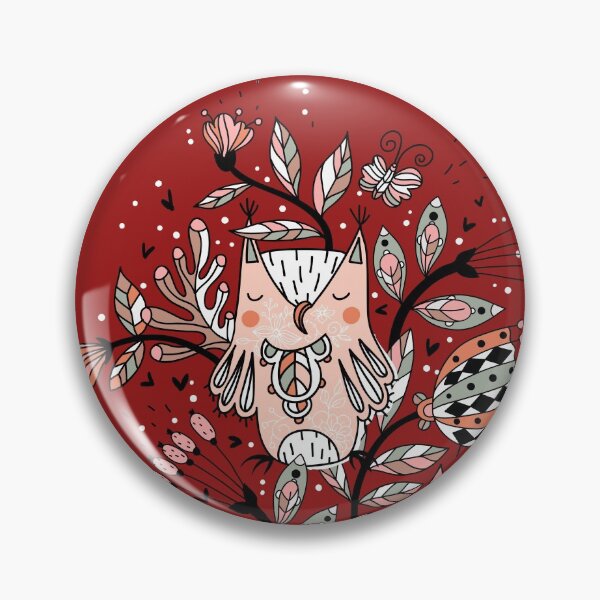 Item preview, Owl, awesome, owl on branch drawing digital art designed and sold by NymphWareroom.