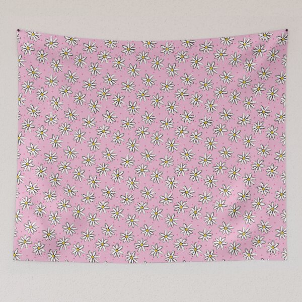Item preview, Daisies with Pink Dots Pattern on Pink designed and sold by brittlouise.