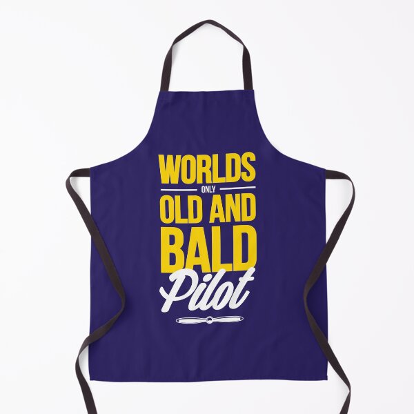 Item preview, Worlds Only Old And Bald Pilot designed and sold by Aviation-Tees.