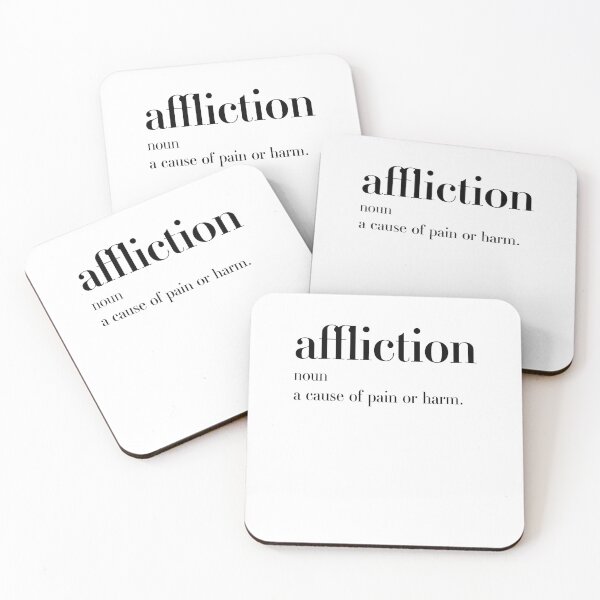Item preview, Affliction definition | Typography designed and sold by ComedyQuotes.