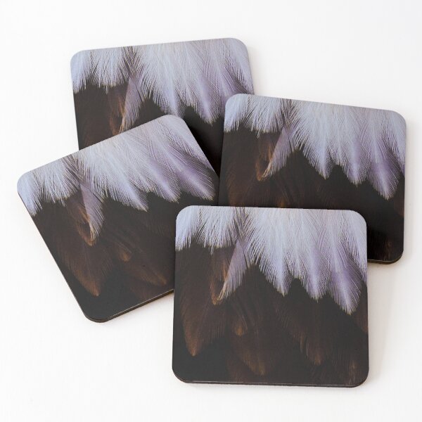 Item preview, Majestic eagle feathers, brown, white, layered, close up. (From photograph of a live eagle). designed and sold by JellyBeenzz.