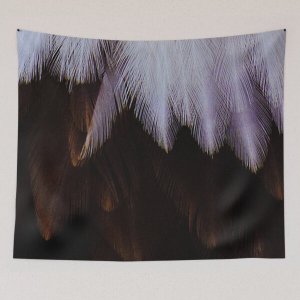 Item preview, Majestic eagle feathers, brown, white, layered, close up. (From photograph of a live eagle). designed and sold by JellyBeenzz.