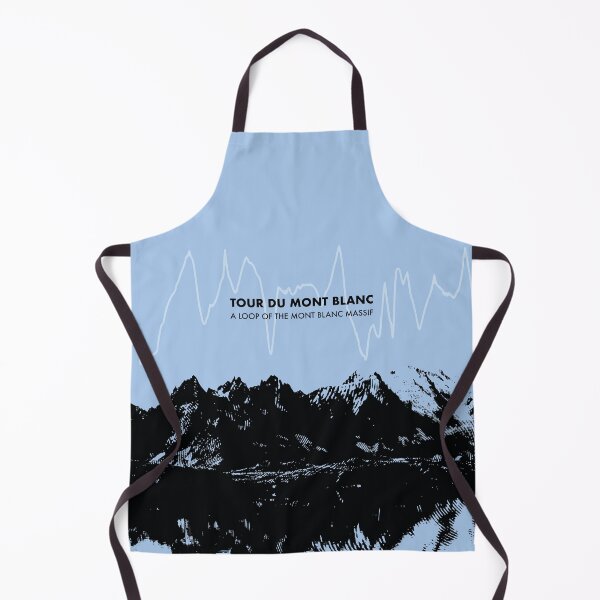 Item preview, Tour Du Mont Blanc Elevation Art - Blue designed and sold by PilgrimageShop.