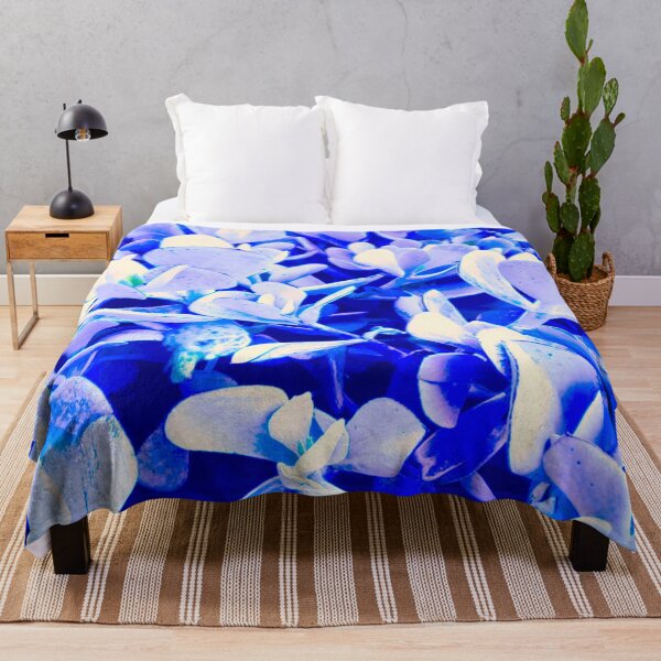 Item preview, Lilac Blue Leaf Pattern design Melbourne nature Art designed and sold by MelbourneGarden.