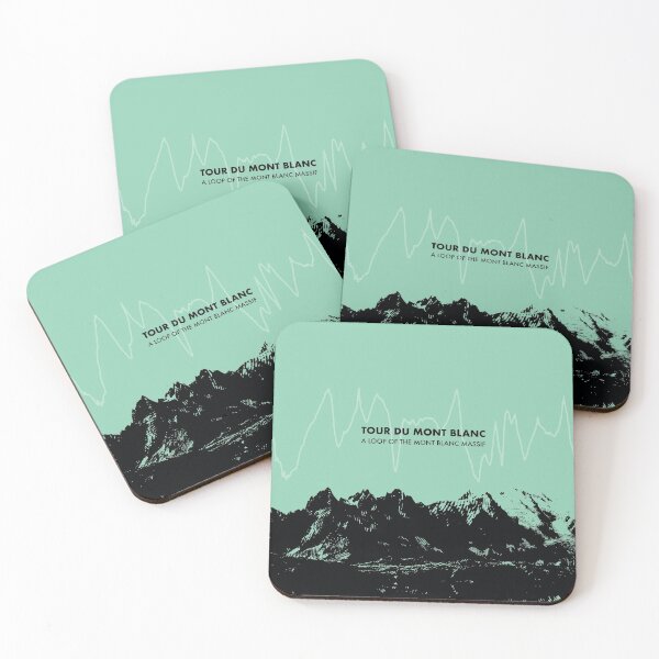 Item preview, Tour Du Mont Blanc Elevation Art - Green designed and sold by PilgrimageShop.
