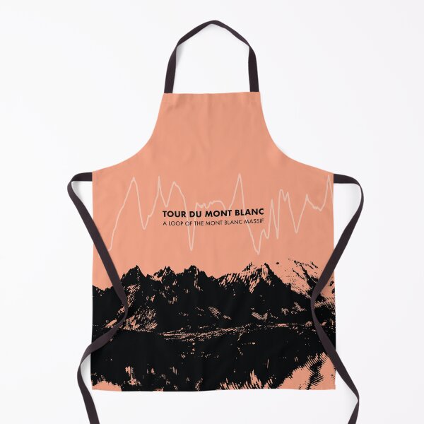 Item preview, Tour Du Mont Blanc Elevation Art - Peach designed and sold by PilgrimageShop.