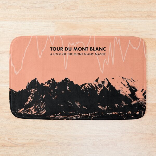 Item preview, Tour Du Mont Blanc Elevation Art - Peach designed and sold by PilgrimageShop.