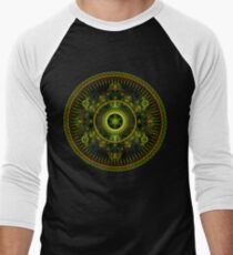 Camiseta ¾ estilo béisbol Magick Wheel ~ Sacred Geometry de Metatron