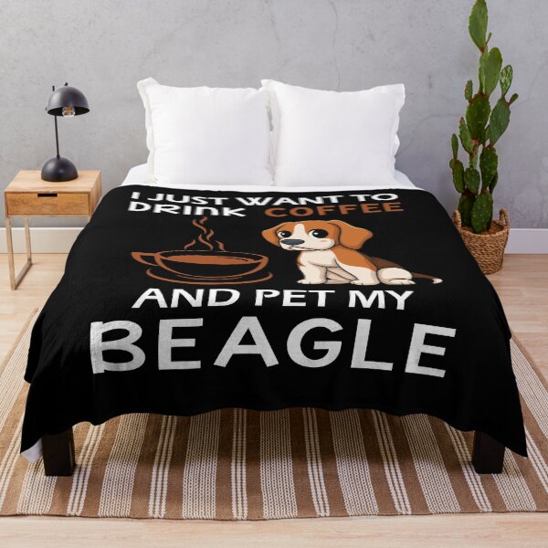 Item preview, I just want to drink coffee and pet my beagle designed and sold by Unique-Tees.