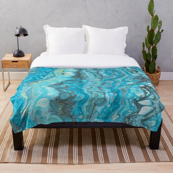 Item preview, Teal blue marble - waves - water designed and sold by augustinet.