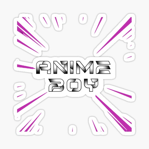 Anime Boy Logo Sticker For Sale By Electric Fpan Redbubble