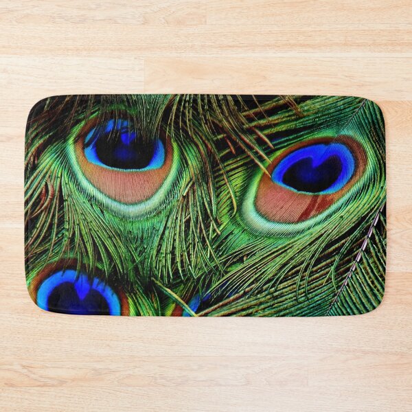 Item preview, Proud as a peacock 2. You can see why. Majestic blue green colour feathers, plumage. (From photograph of a live peacock). designed and sold by JellyBeenzz.