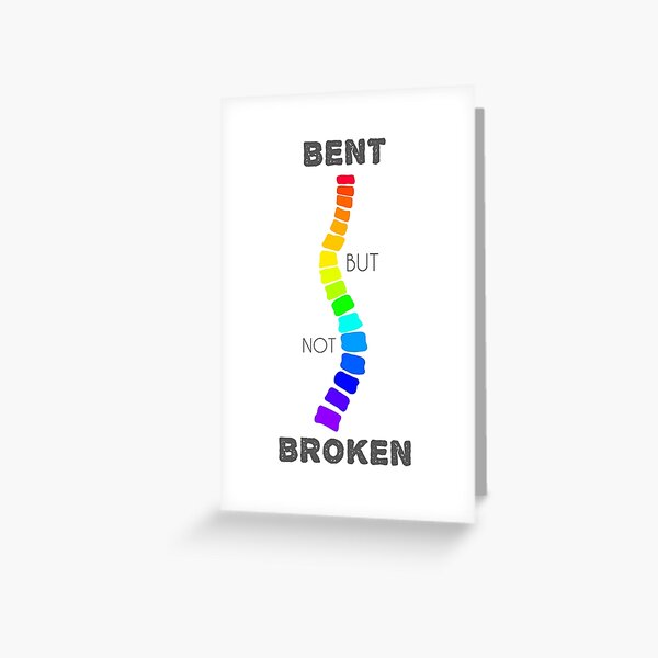 Bent but not Broken Greeting Card