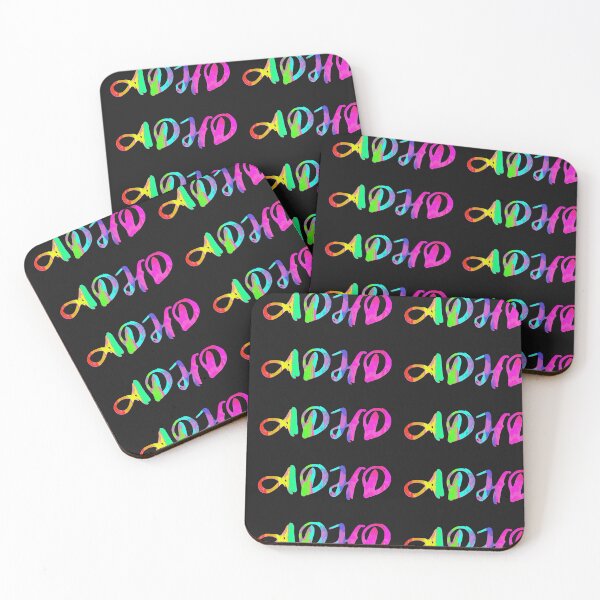 Item preview, ADHD Rainbow Paint Text  designed and sold by DesignsofNote.