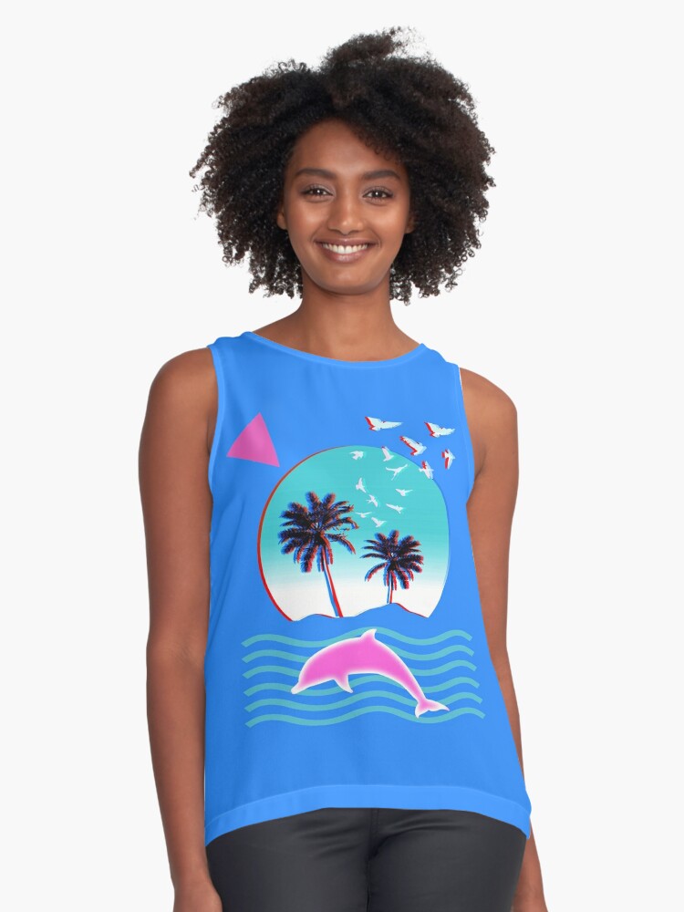 Miami Dolphins Sunset Sleeveless Top