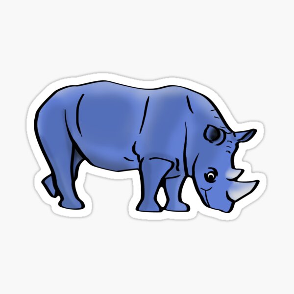 Item preview, Tiny Rhino (Blue) designed and sold by momlookatme.