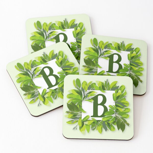 Item preview, Monogram B Foliage Frame | Wedding Letters | Floral Letter designed and sold by VinBasis.