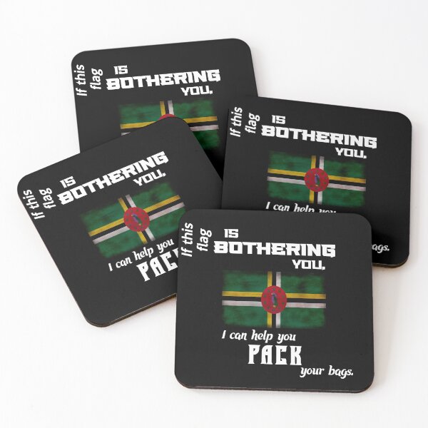 Item preview, Dominica flag - pack your bags (Dominica) designed and sold by 2Girls1Shirt.