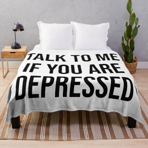Item preview, Talk To Me If You Are Depressed designed and sold by allysmar.