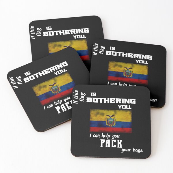 Artikelvorschau, Ecuadorianische Flagge - pack deine Koffer entworfen und verkauft von 2Girls1Shirt.
