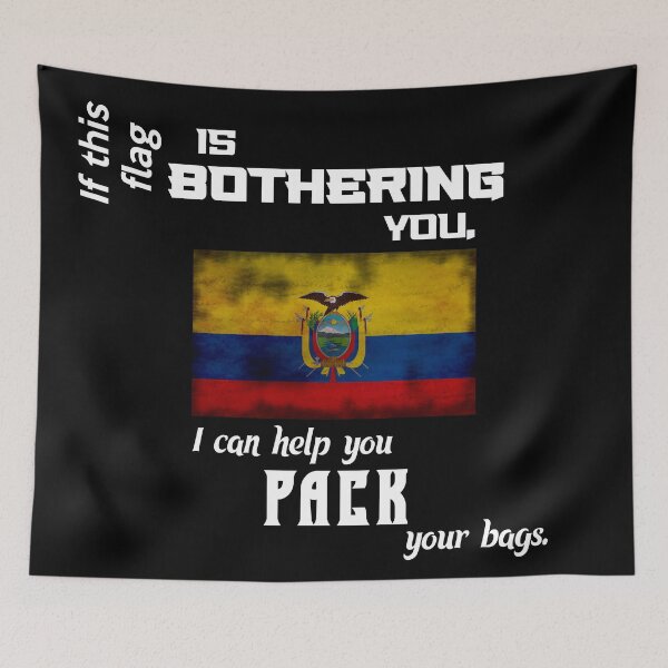 Artikelvorschau, Ecuadorianische Flagge - pack deine Koffer entworfen und verkauft von 2Girls1Shirt.