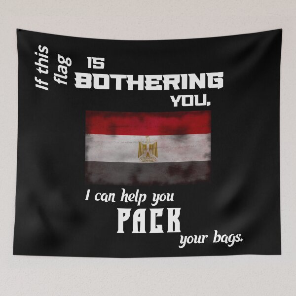 Item preview, Egyptian flag - pack your bags designed and sold by 2Girls1Shirt.