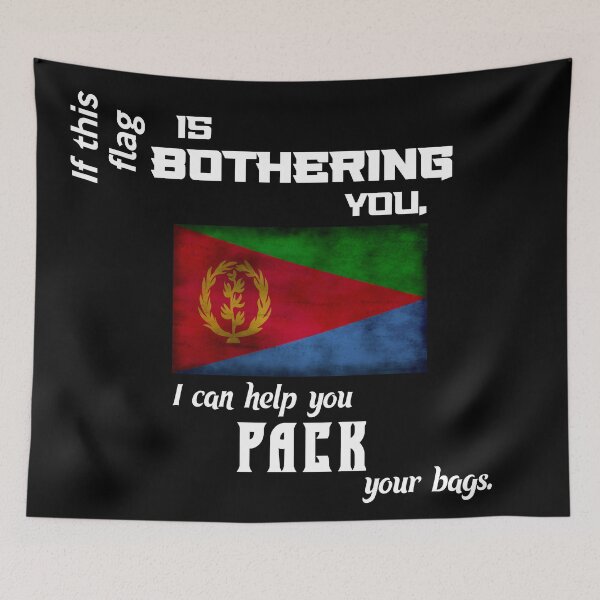 Item preview, Eritrean flag - pack your bags designed and sold by 2Girls1Shirt.