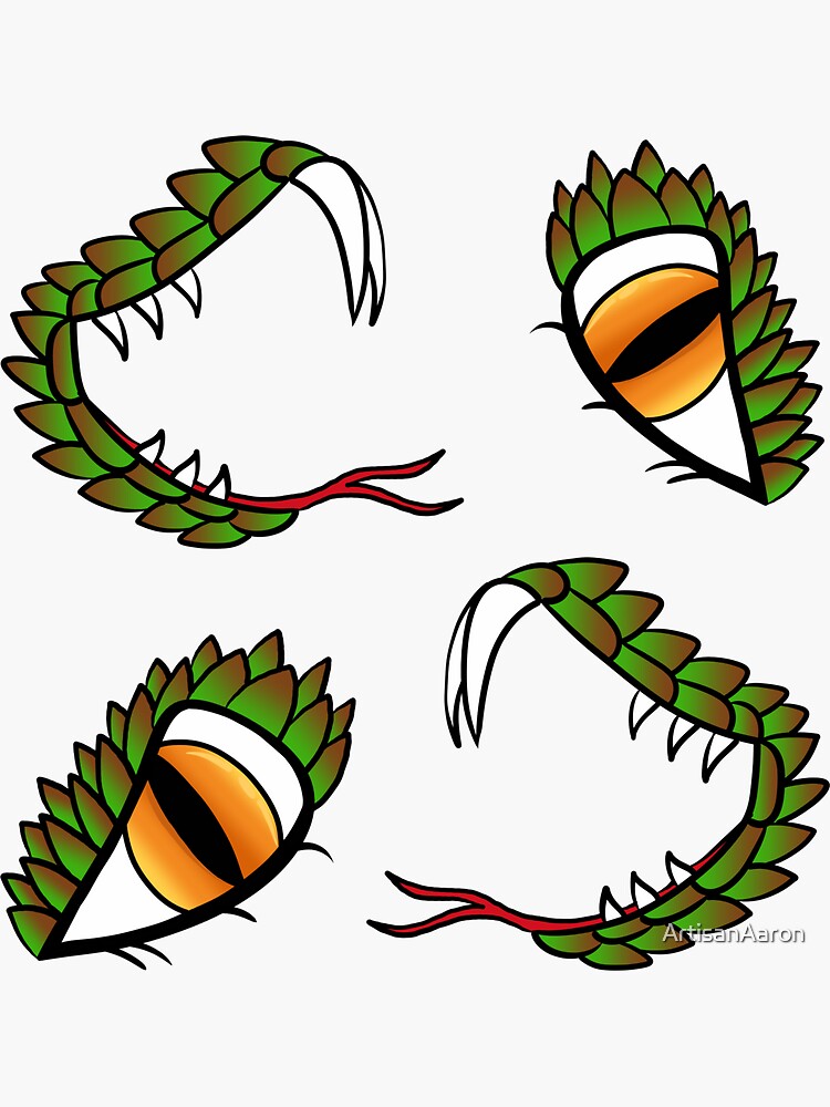 "Snake Crash Helmet Sticker Pack" Sticker for Sale by ArtisanAaron