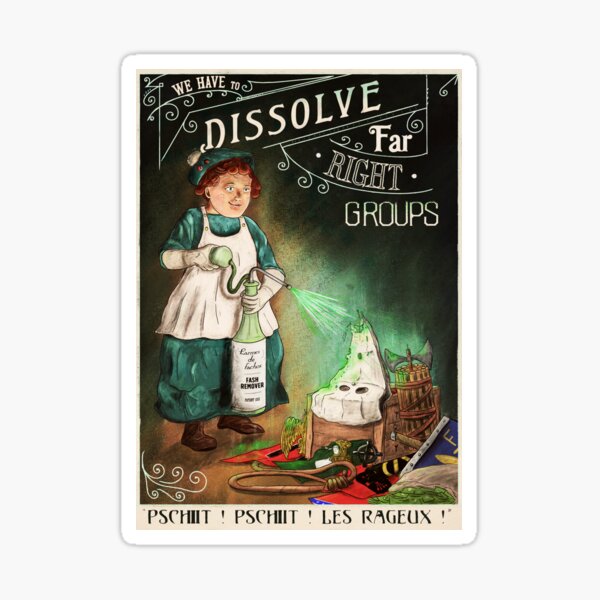 Item preview, Dissolvant - Antifa Poster - English designed and sold by Loki Propagandart.