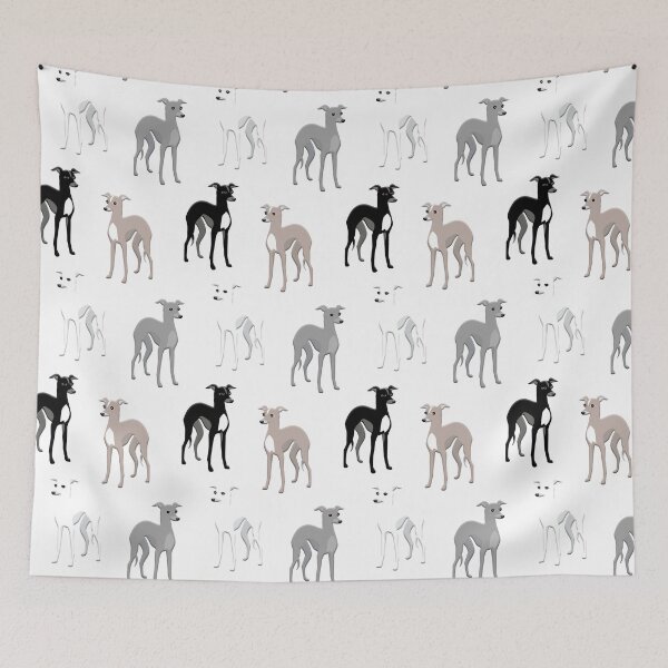 Item preview, Whippets or Italian Greyhounds Cute Pattern designed and sold by AntiqueImages.