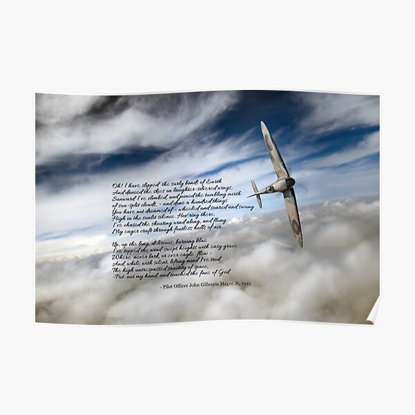 High Flight Spitfire solo Poster
