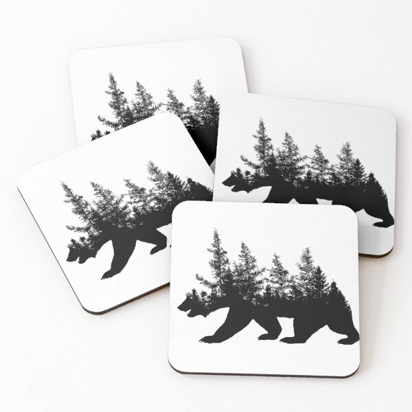 Item preview, Abstract bear illustration designed and sold by BorneowithLove.