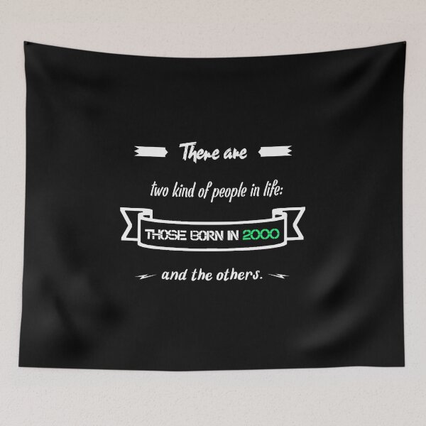 Item preview, People born in 2000... and others (English) designed and sold by 2Girls1Shirt.