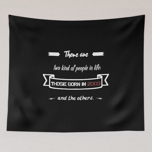 Item preview, People born in 2003... and others (English) designed and sold by 2Girls1Shirt.